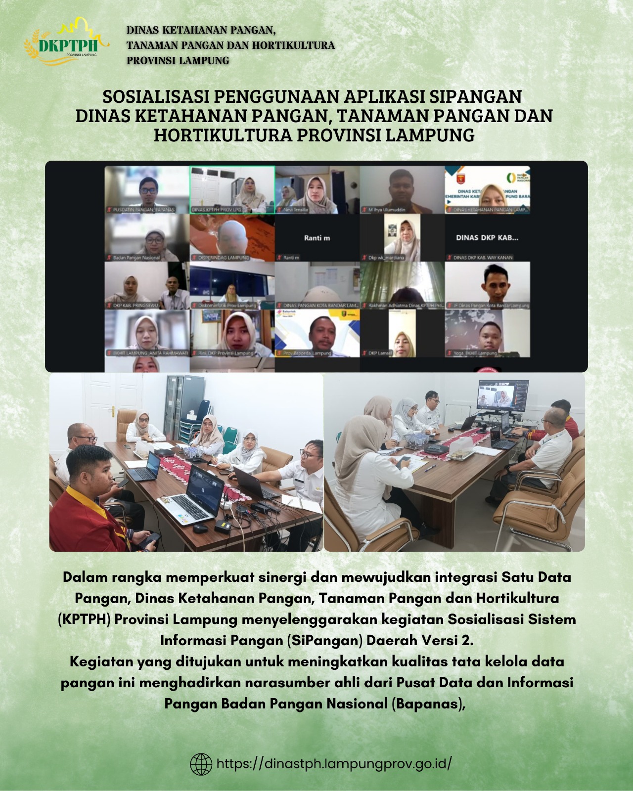 Sosialisasi Penggunaan Aplikasi SiPangan