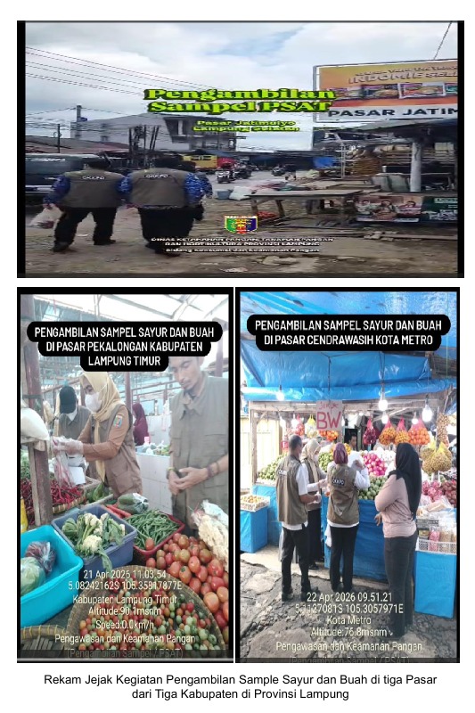 Pengambilan sampel sayur dan buah
