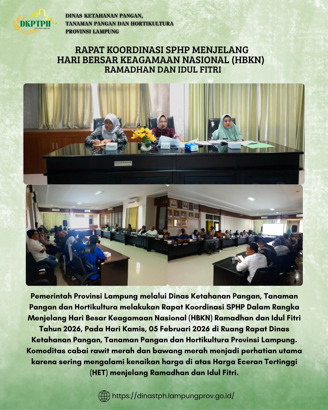 Rakor SPHP menjelang HBKN